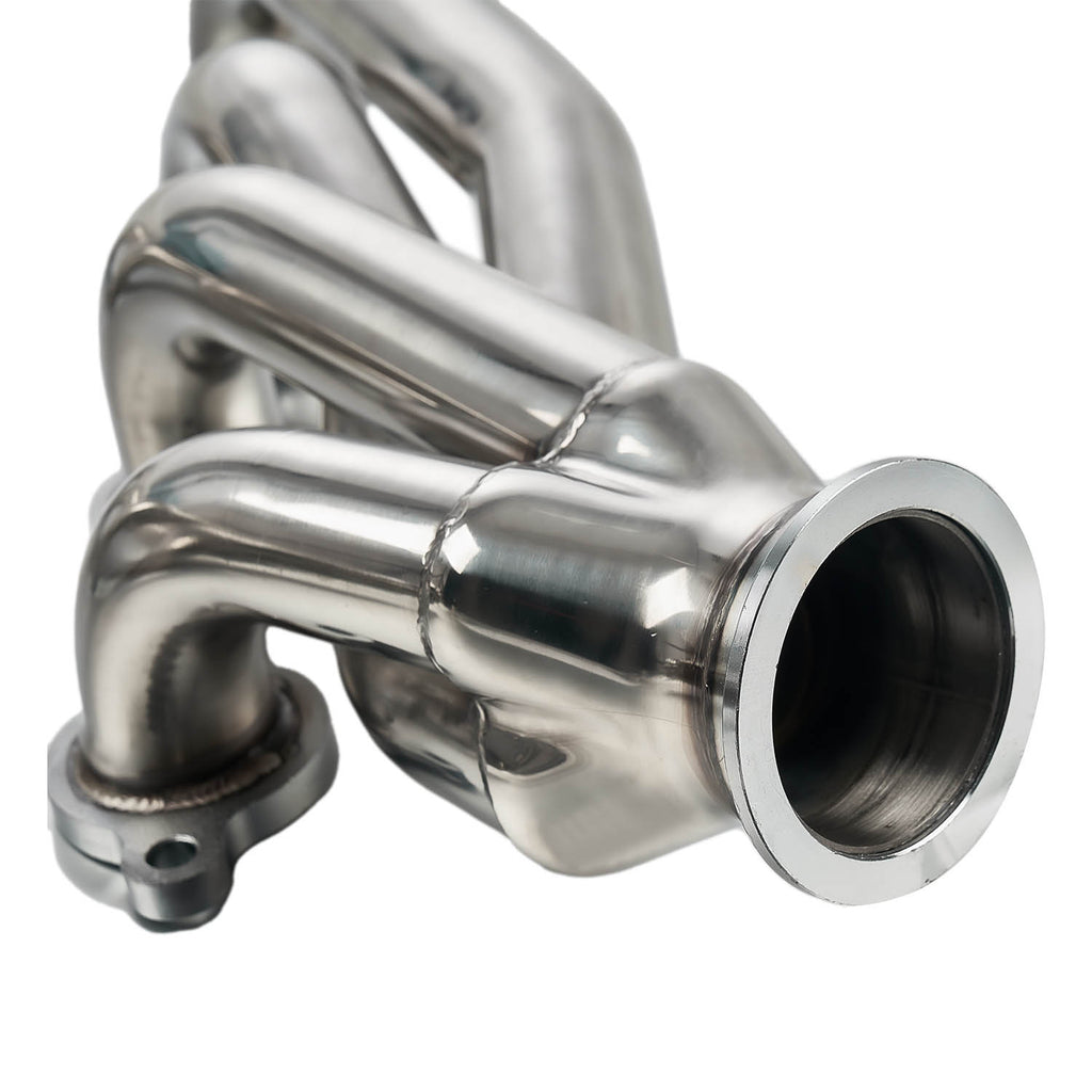 1-5/8" Polished Stainless Steel Shorty Exhaust Headers - Fits GM LS1 LS2 LS3 Gen III IV Swap Engines