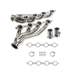 1-5/8" Polished Stainless Steel Shorty Exhaust Headers - Fits GM LS1 LS2 LS3 Gen III IV Swap Engines