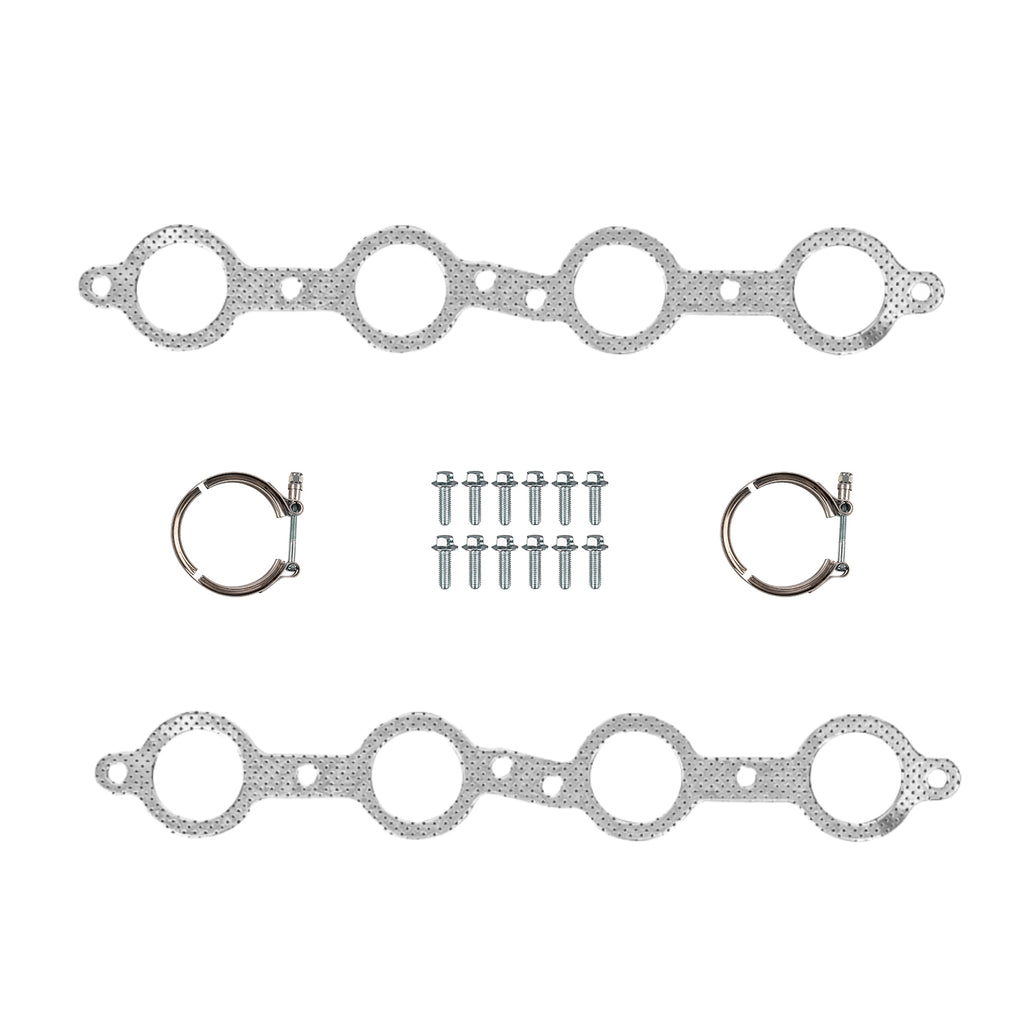 1-5/8" Polished Stainless Steel Shorty Exhaust Headers - Fits GM LS1 LS2 LS3 Gen III IV Swap Engines
