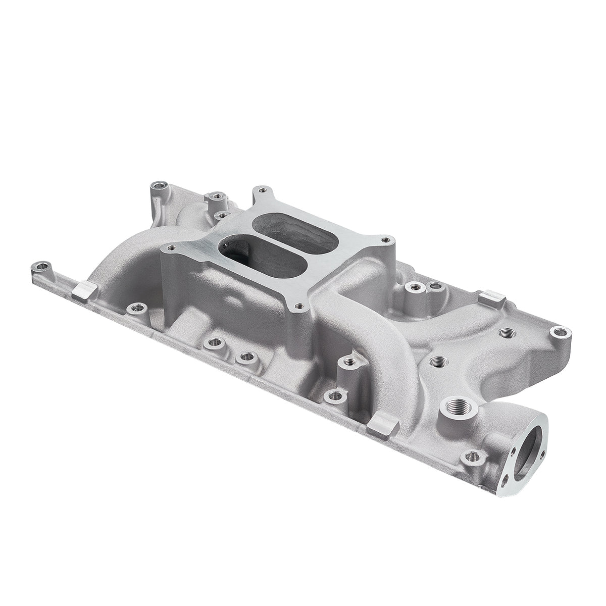 Natural Aluminum Dual-Plane Intake Manifold - Fits Ford 289 302 5.0L Windsor V8 Engines