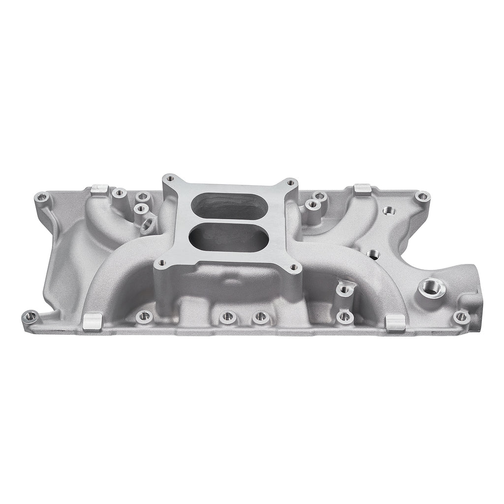 Natural Aluminum Dual-Plane Intake Manifold - Fits Ford 289 302 5.0L Windsor V8 Engines
