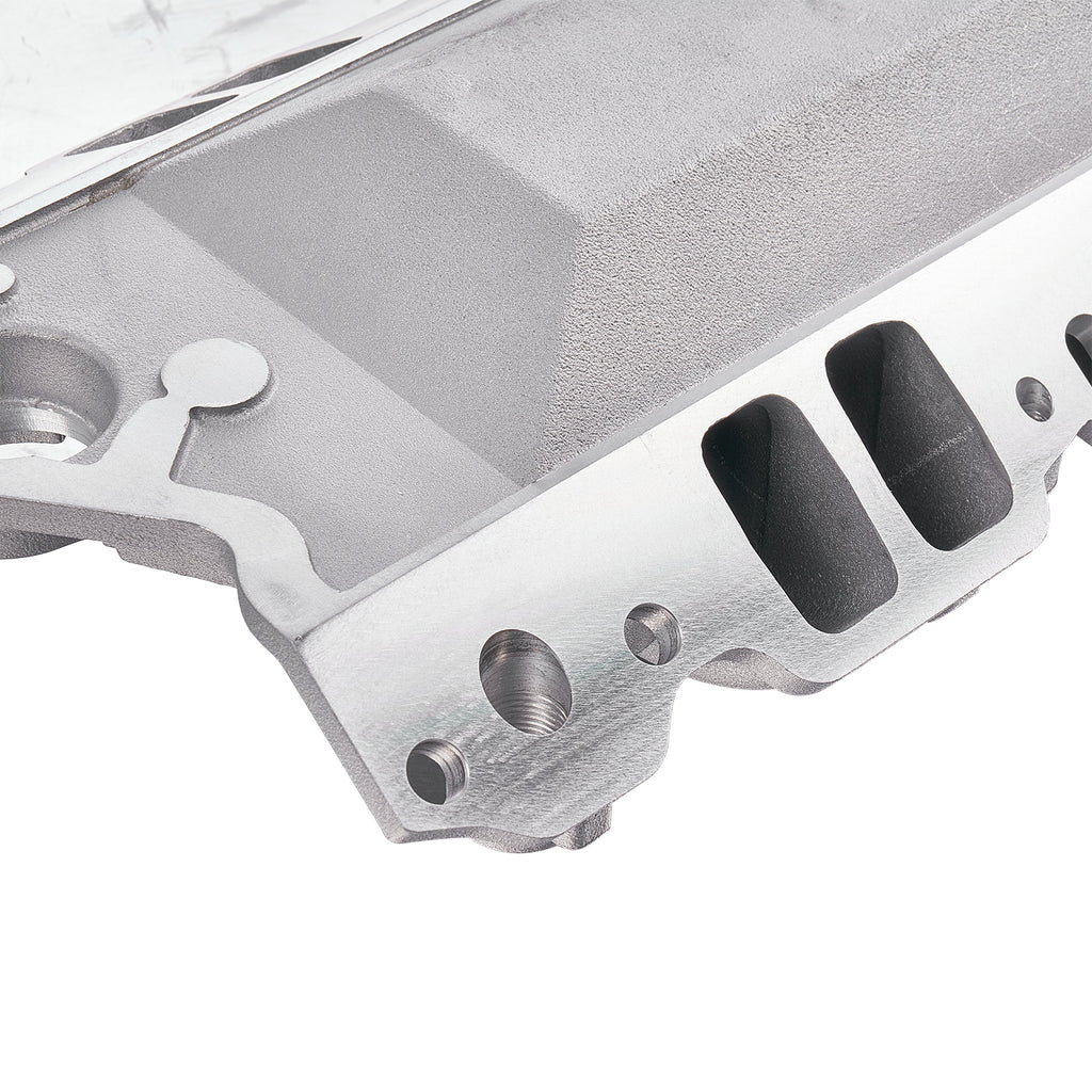 Aluminum Dual Plane Air Gap Intake Manifold - Fits Chevy SBC 262 265 267 Gen I V8 Engines