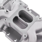 Aluminum Dual Plane Air Gap Intake Manifold - Fits Chevy SBC 262 265 267 Gen I V8 Engines