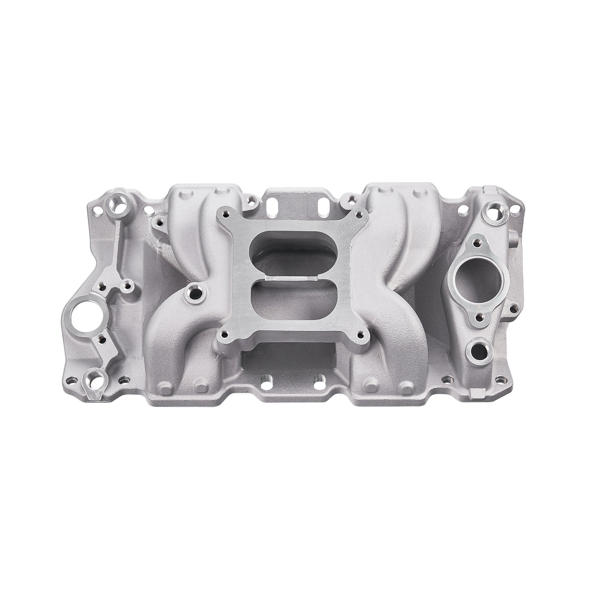 Aluminum Dual Plane Air Gap Intake Manifold - Fits Chevy SBC 262 265 267 Gen I V8 Engines