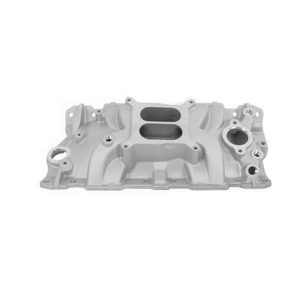 Aluminum Dual-Plane Intake Manifold - Fits 1955–1986 Chevy Small Block 262 265 267 V8 Engines