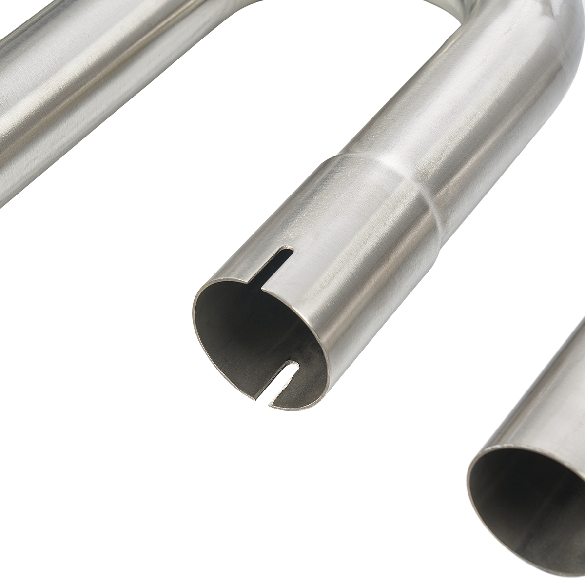 2 in 18-Gauge Stainless Steel 8-Piece Exhaust Pipe Kit - Fits Universal Custom Exhaust Fabrication