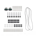 4.25" Black Cast Aluminum Center-Bolt Valve Cover Set - Fits GM LS1 LS2 LS3 V8 Engines