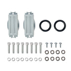 3-11/16" Polished Aluminum Tall Finned Valve Covers - Fits 1958–1986 Chevy Small Block V8