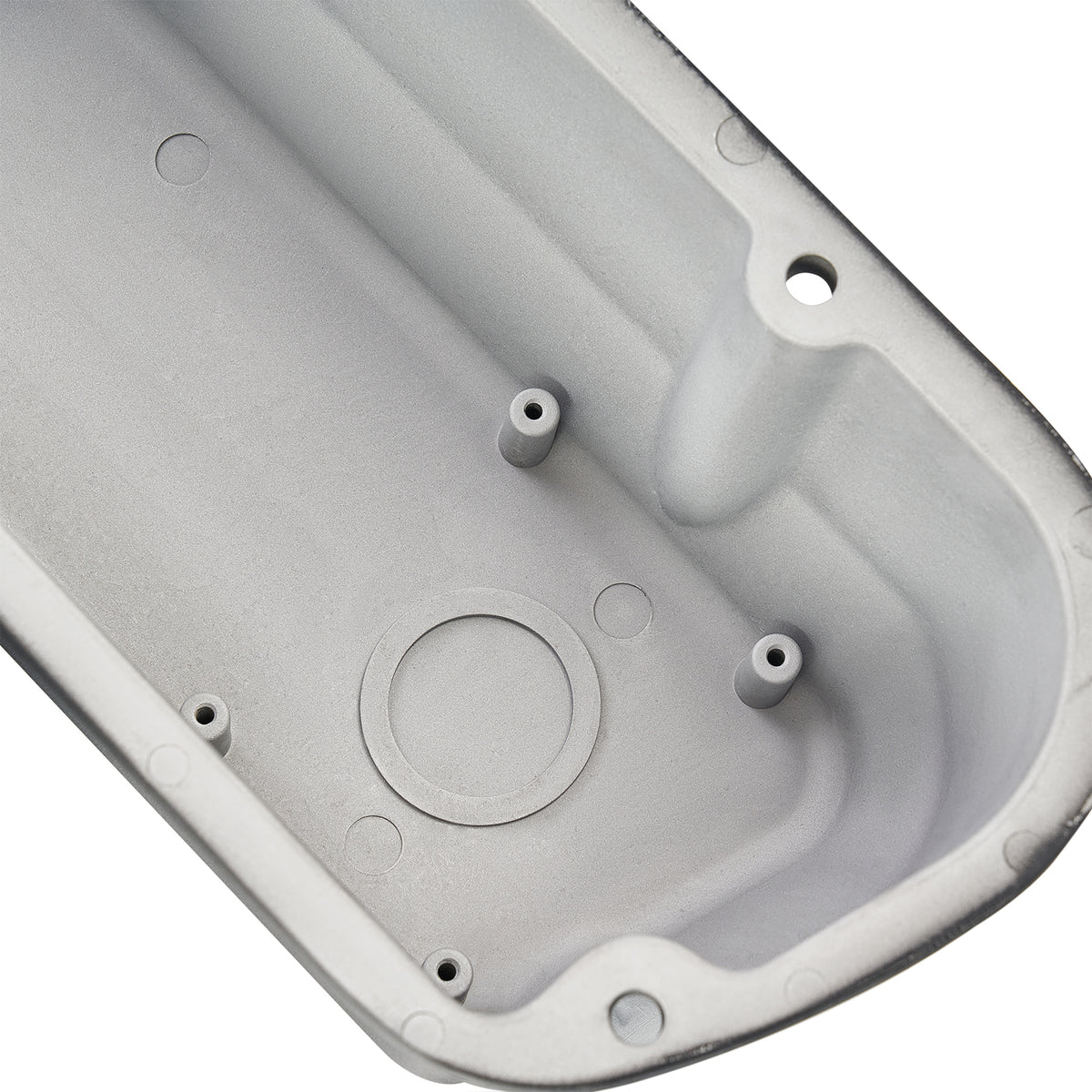 3-11/16" Black Powder-Coated Aluminum Tall Half-Finned Valve Covers - Fits 1962–1985 Ford 289 302 351W SBF V8