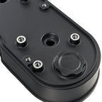Black Finned Cast Aluminum Valve Cover Set with Ignition Coils and Spark Plug Wires - Fits GM LS1 LS2 LS3 V8 Engines