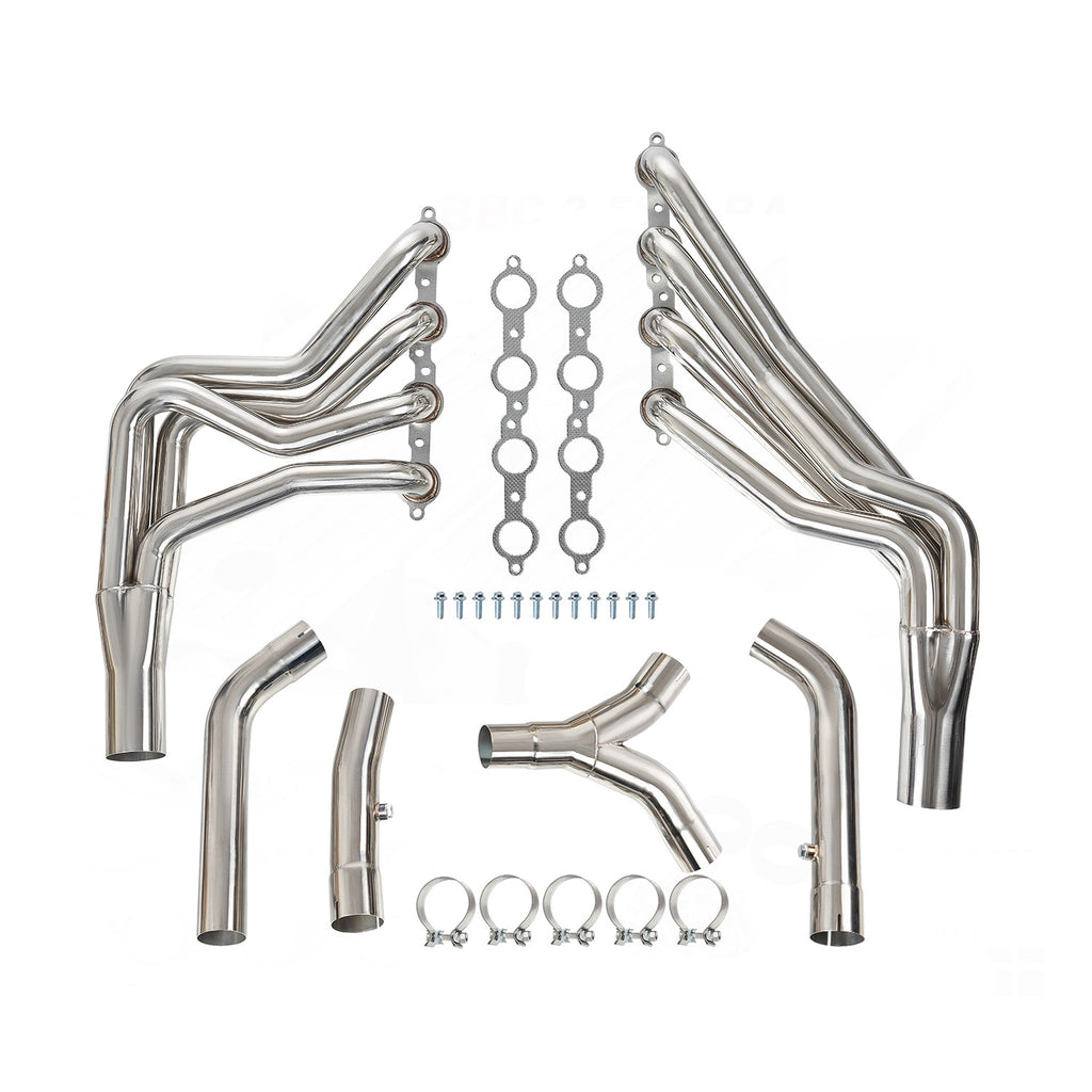 1-7/8" Stainless Steel Long Tube Exhaust Headers and Y-Pipe - Fits 1998–2002 Chevrolet Camaro Pontiac Trans Am 5.7L LS1