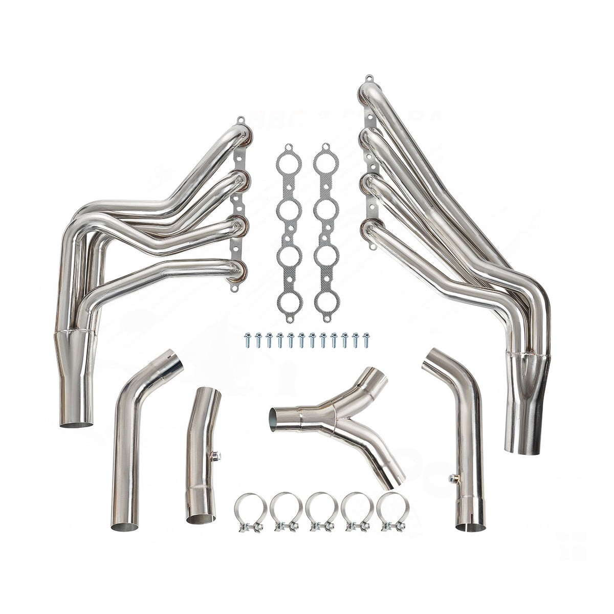 1-7/8" Stainless Steel Long Tube Exhaust Headers and Y-Pipe - Fits 1998–2002 Chevrolet Camaro Pontiac Trans Am 5.7L LS1