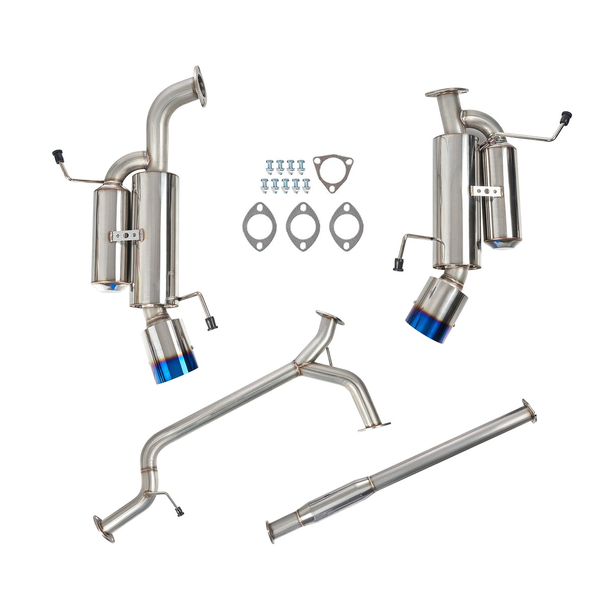 Stainless Steel Catback Exhaust System - Fits 2004–2008 Acura TSX CL9 2.4L K24A2