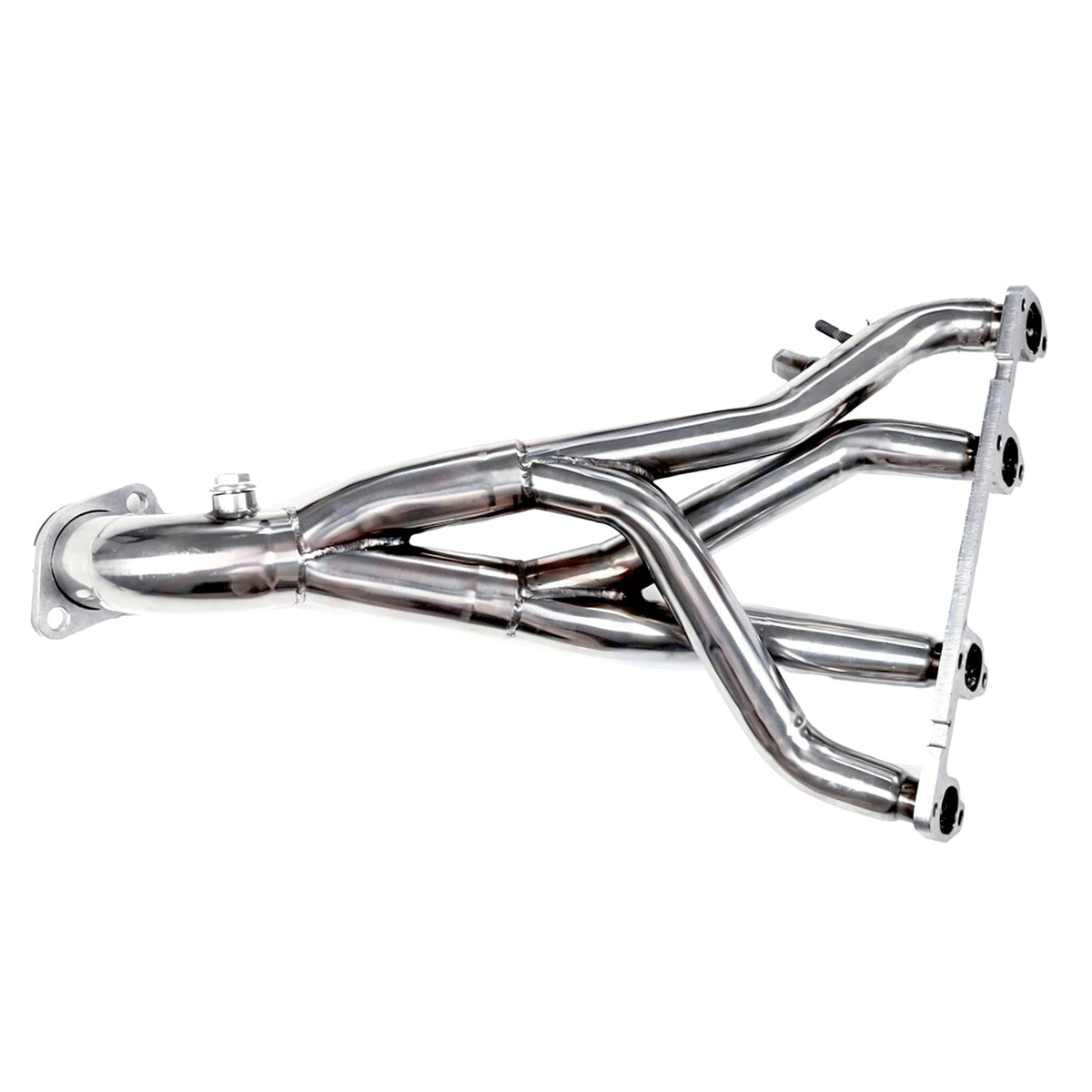 1-1/2" Polished Stainless Steel Exhaust Header - Fits 1986-1999 Volkswagen Golf Jetta GTI 1.8L 2.0L