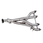 1-1/2" Polished Stainless Steel Exhaust Header - Fits 1986-1999 Volkswagen Golf Jetta GTI 1.8L 2.0L