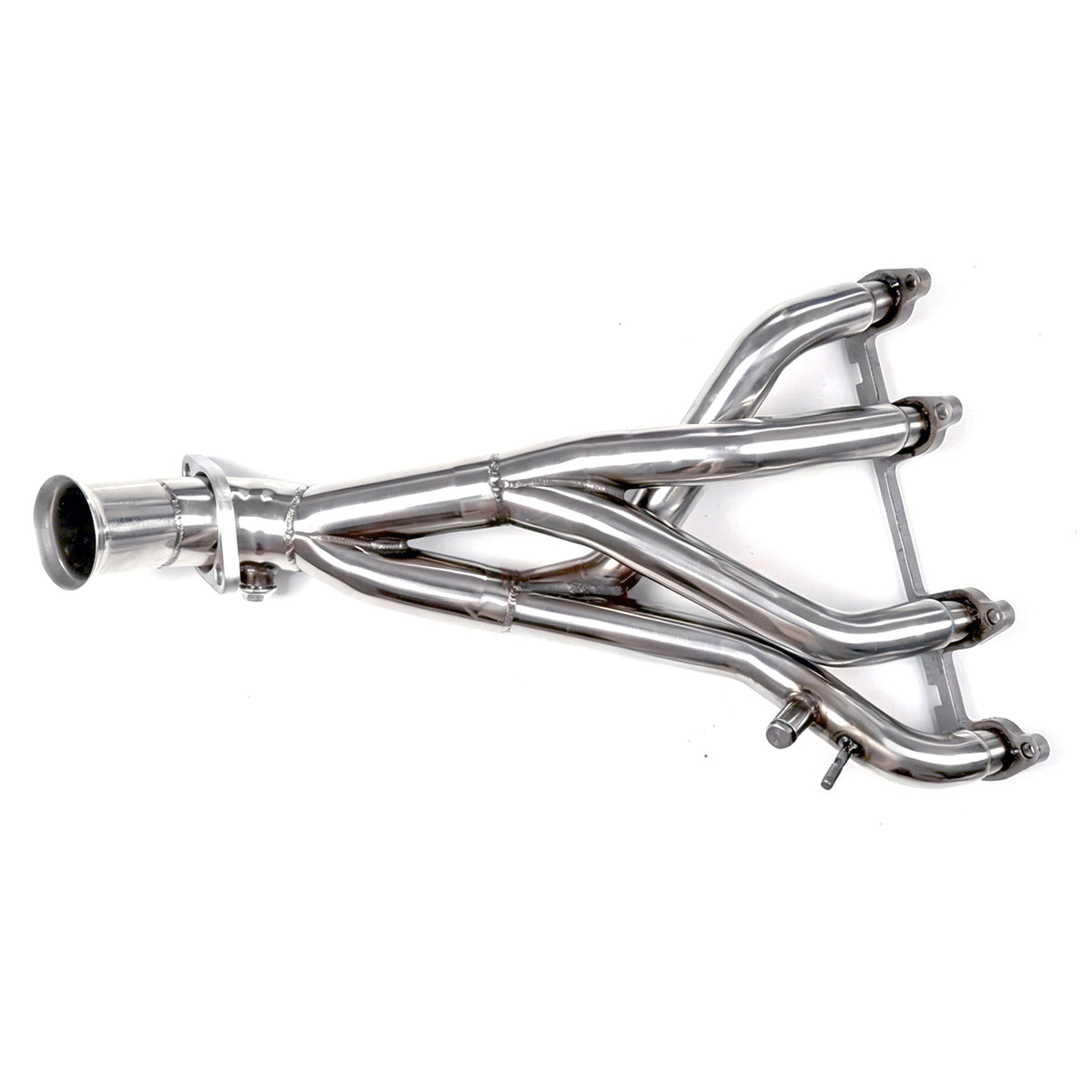 1-1/2" Polished Stainless Steel Exhaust Header - Fits 1986-1999 Volkswagen Golf Jetta GTI 1.8L 2.0L