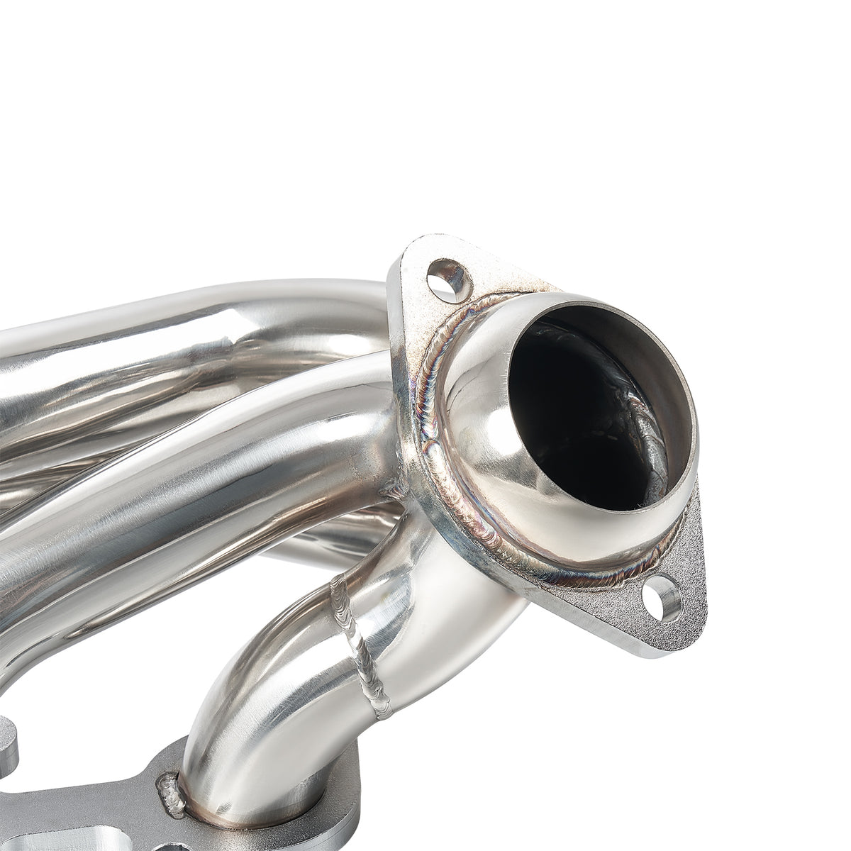 1-5/8" Polished Stainless Steel Shorty Exhaust Headers - Fits 2011-2017 Ford F-150 5.0L Coyote V8 Pickup Truck