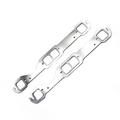 Stainless Steel Exhaust Manifold Gaskets - Fits Chevy SBC 283 302 305 V8 Engines