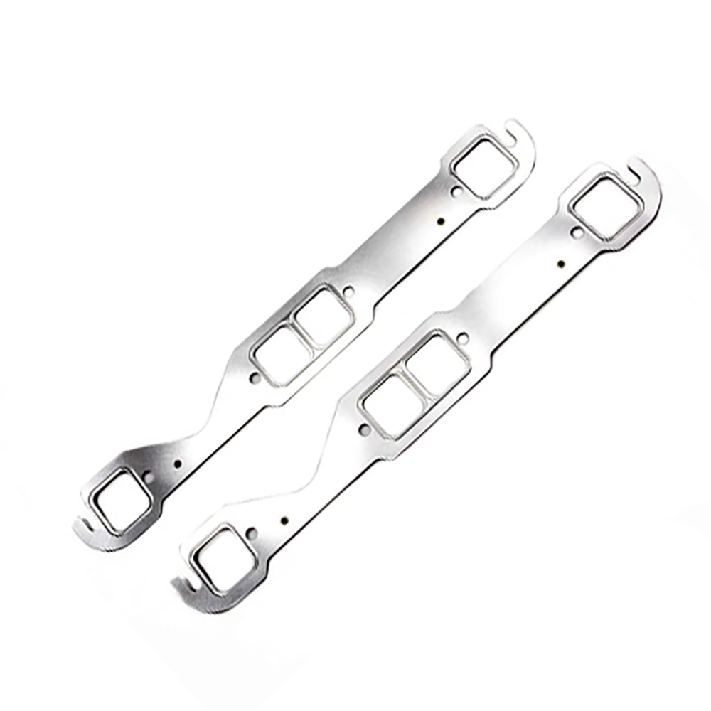 Stainless Steel Exhaust Manifold Gaskets - Fits Chevy SBC 283 302 305 V8 Engines