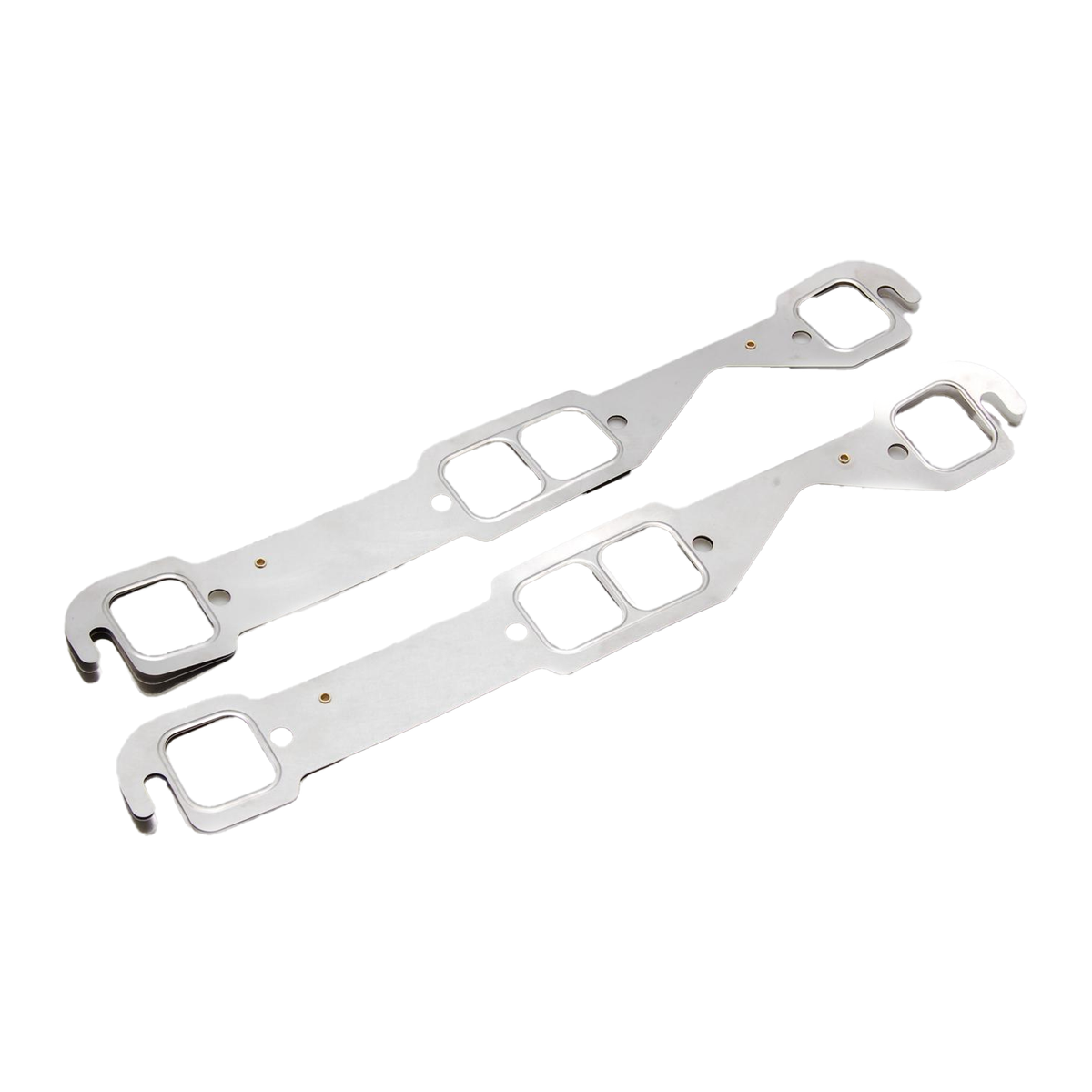 Stainless Steel Exhaust Manifold Gaskets - Fits Chevy SBC 283 302 305 V8 Engines
