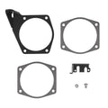 Silver Steel 4-Bolt Throttle Cable Bracket - Fits GM LS 92mm 102mm Throttle Bodies