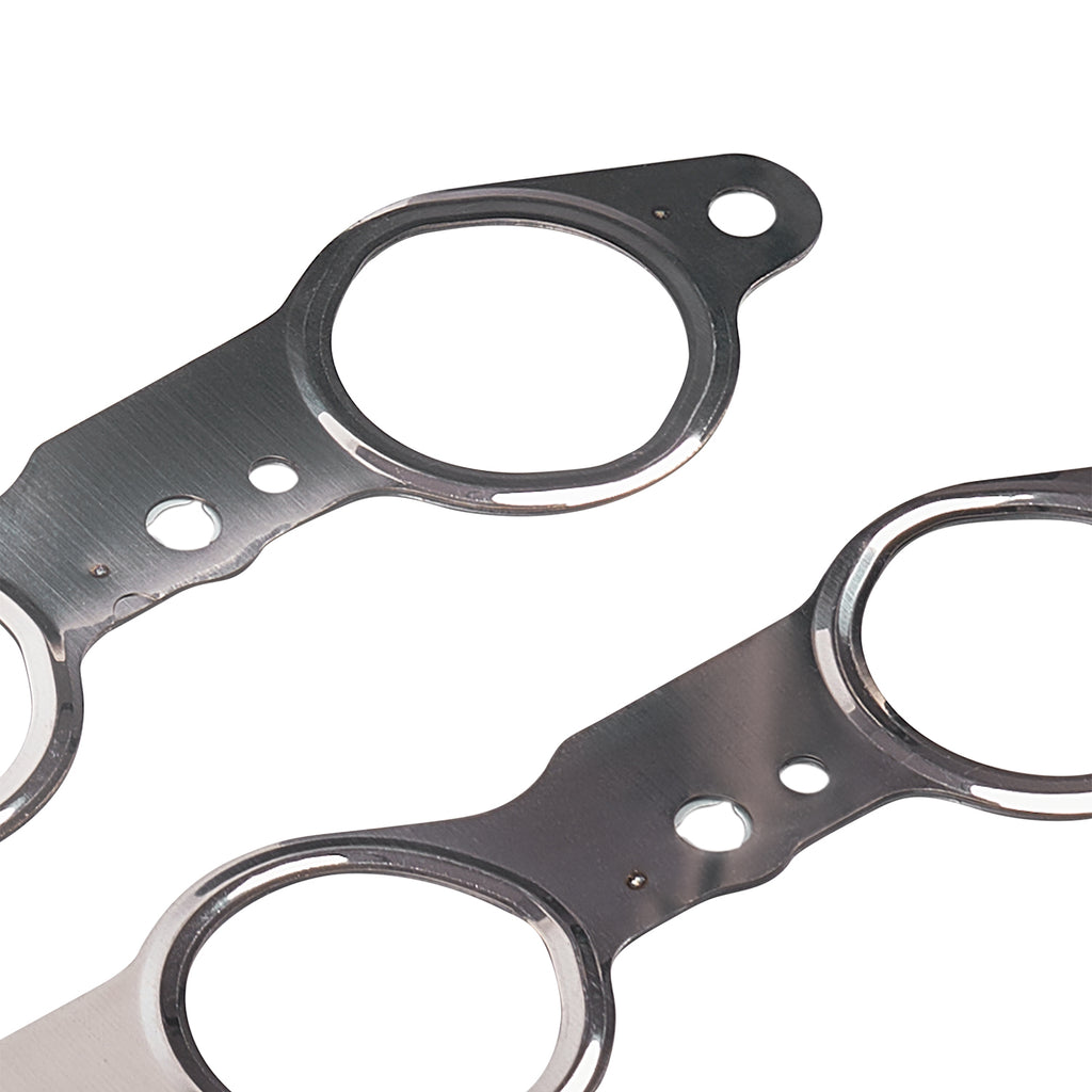 GM LS Multi-Layer Steel Exhaust Manifold Gasket Set - Fits GM LS1 LS2 LS3 LS6 4.8L 5.3L 6.0L 6.2L Vortec Engines, OEM Replacement 12617944