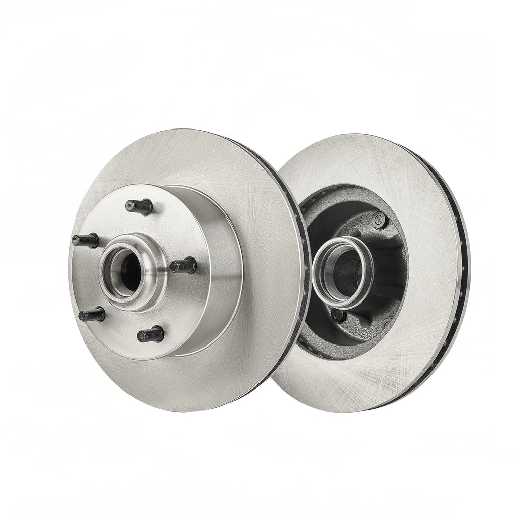 11" GM Midsize Dirt Track Brake Rotor - Fits 1969-1974 Chevy Olds Pontiac Midsize Cars, IMCA Approved 5x4.75" Bolt Pattern with Pre-Installed Wheel Studs