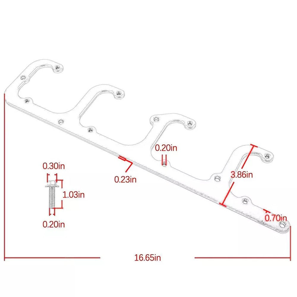 CNC 6061 Aluminum D581 Ignition Coil Brackets - Fits Chevrolet 4.8L 5.3L 5.7L LS Truck Engines