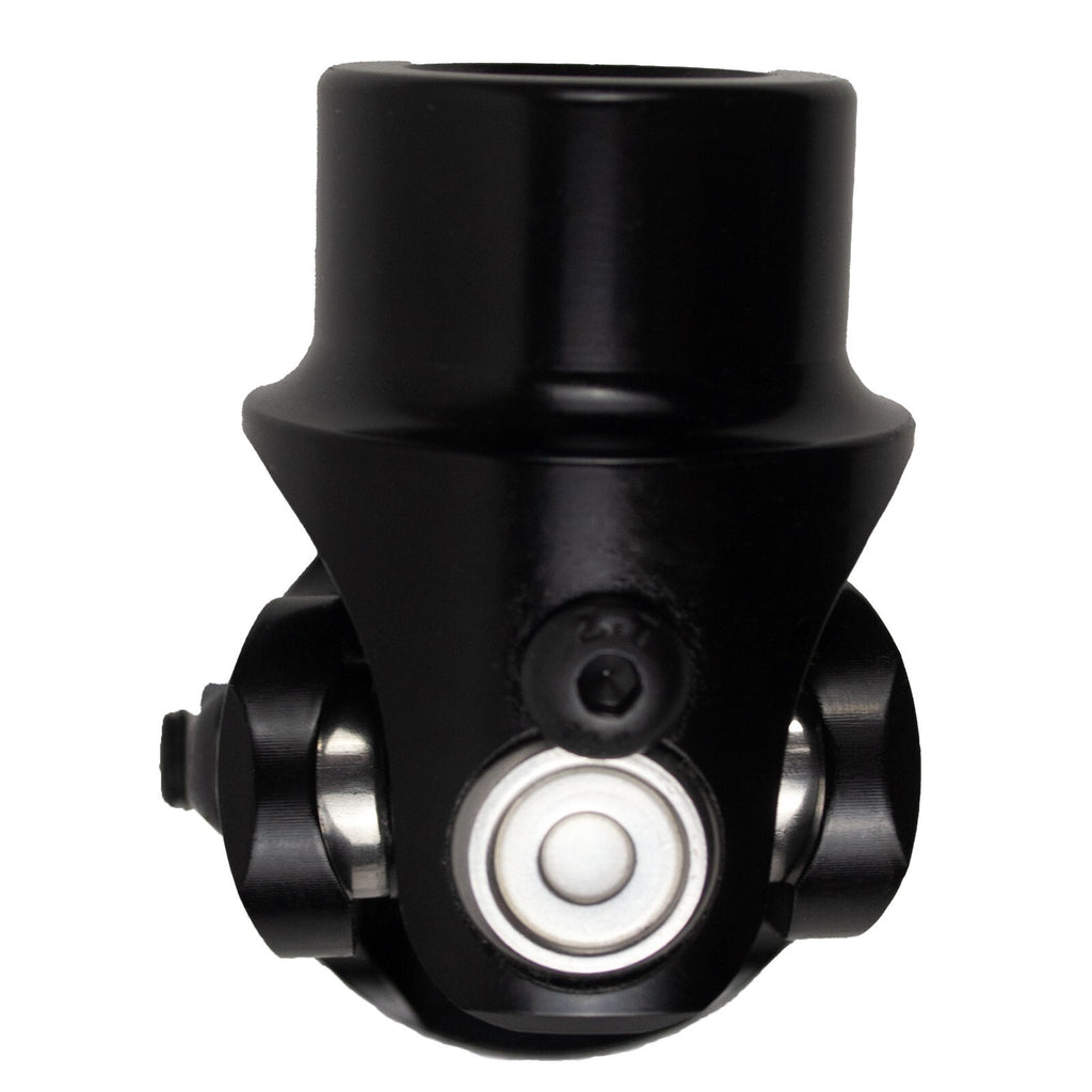 1" DD x 3/4"-36 Spline Black Steel Steering U-Joint Coupler - Fits Hot Rod Muscle Classic Steering Column Box Conversion