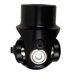 1" DD x 3/4"-36 Spline Black Steel Steering U-Joint Coupler - Fits Hot Rod Muscle Classic Steering Column Box Conversion