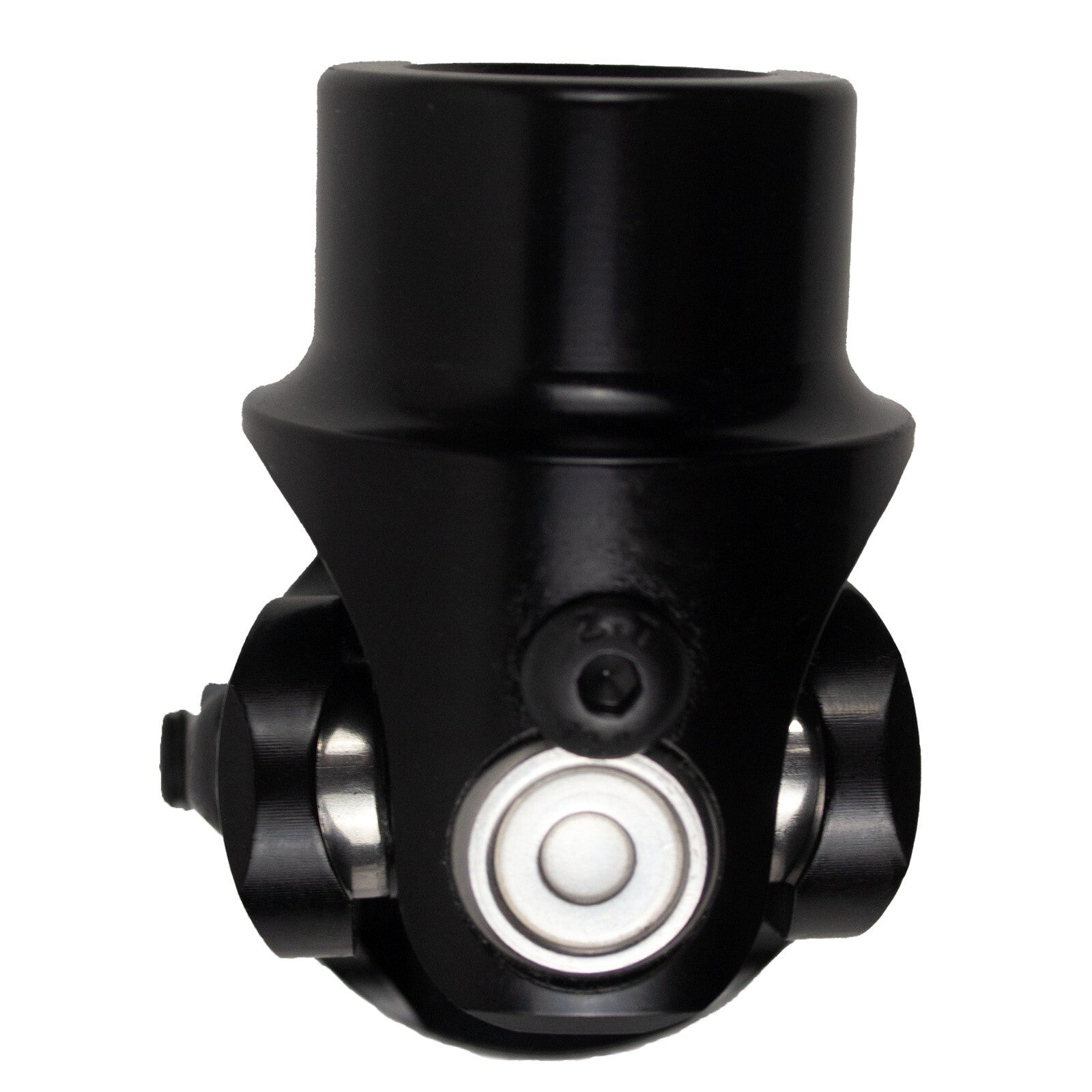 1" DD x 3/4"-36 Spline Black Steel Steering U-Joint Coupler - Fits Hot Rod Muscle Classic Steering Column Box Conversion