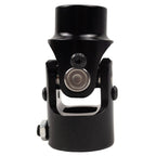 1" DD x 3/4"-36 Spline Black Steel Steering U-Joint Coupler - Fits Hot Rod Muscle Classic Steering Column Box Conversion