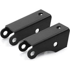 Black Powder-Coated Steel Bolt-On Rear Shock Extenders - Fits 1973–1987 Chevy GMC C10 C15 2WD Trucks
