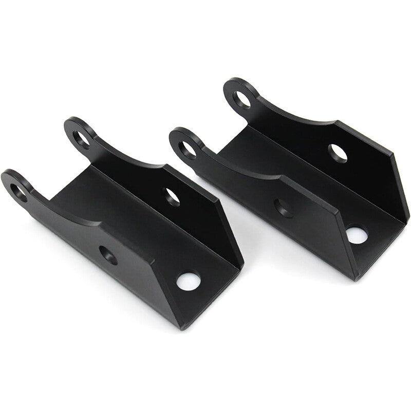 Black Powder-Coated Steel Bolt-On Rear Shock Extenders - Fits 1973–1987 Chevy GMC C10 C15 2WD Trucks