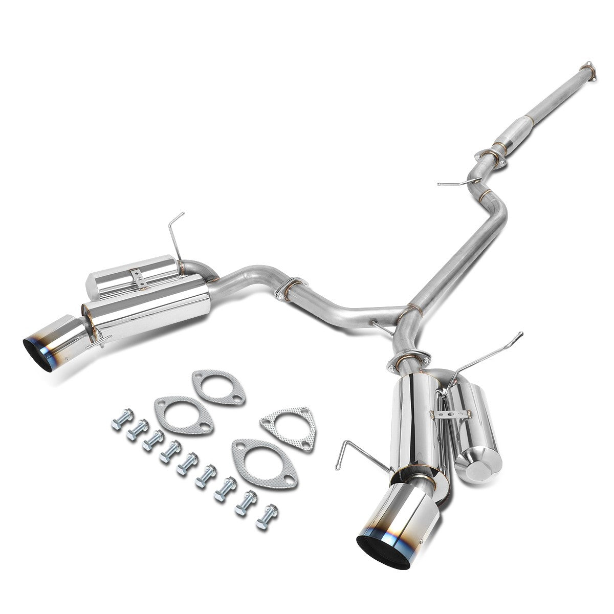 4.5" Dual-Tip Catback Exhaust System with Silencer - Fits 2004–2008 Acura TSX CL9 K24A2
