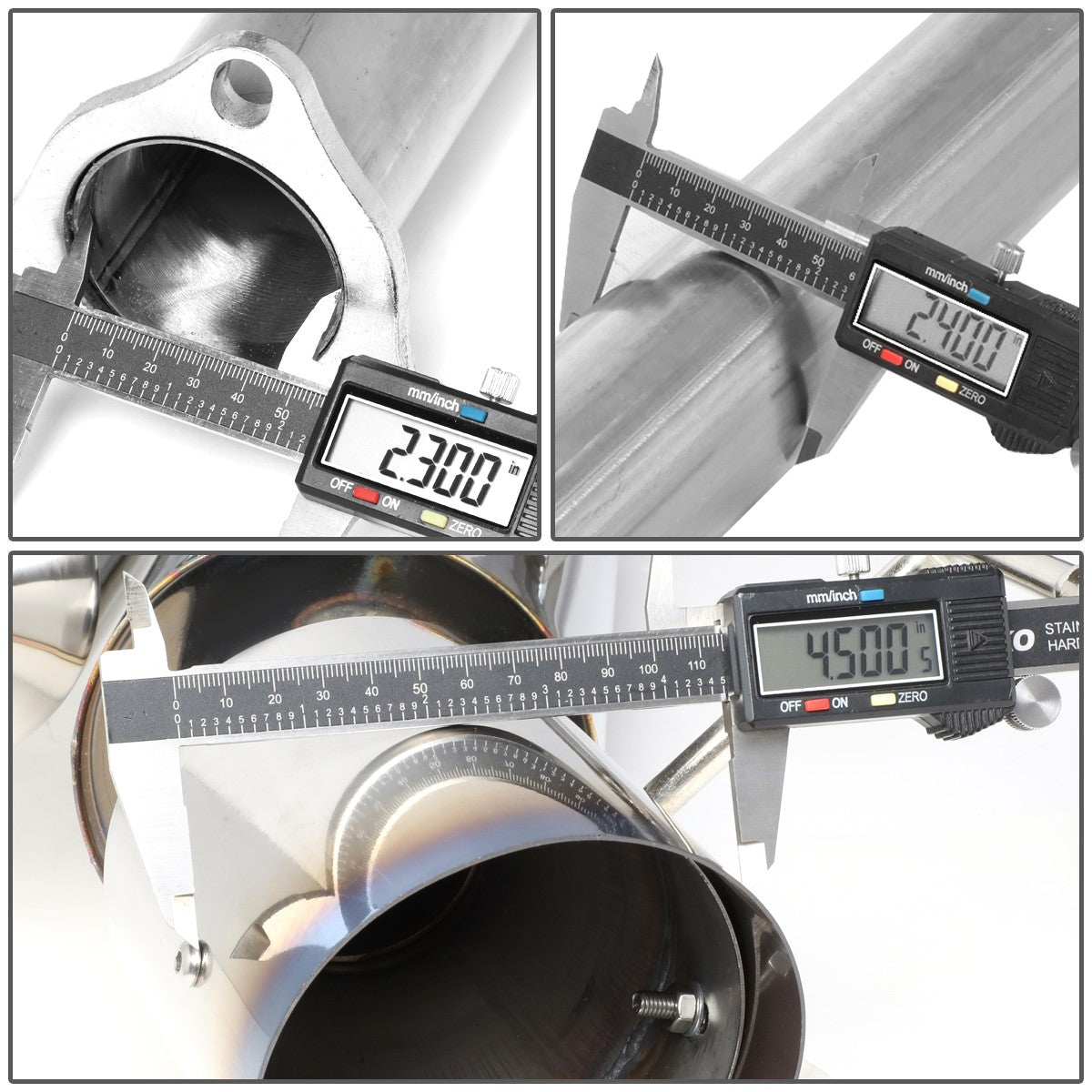 4.5" Dual-Tip Catback Exhaust System with Silencer - Fits 2004–2008 Acura TSX CL9 K24A2