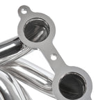 1-5/8" Ceramic-Coated Cast Iron Shorty Exhaust Headers - Fits 2002–2013 Chevy GMC 4.8L 5.3L Trucks and SUVs