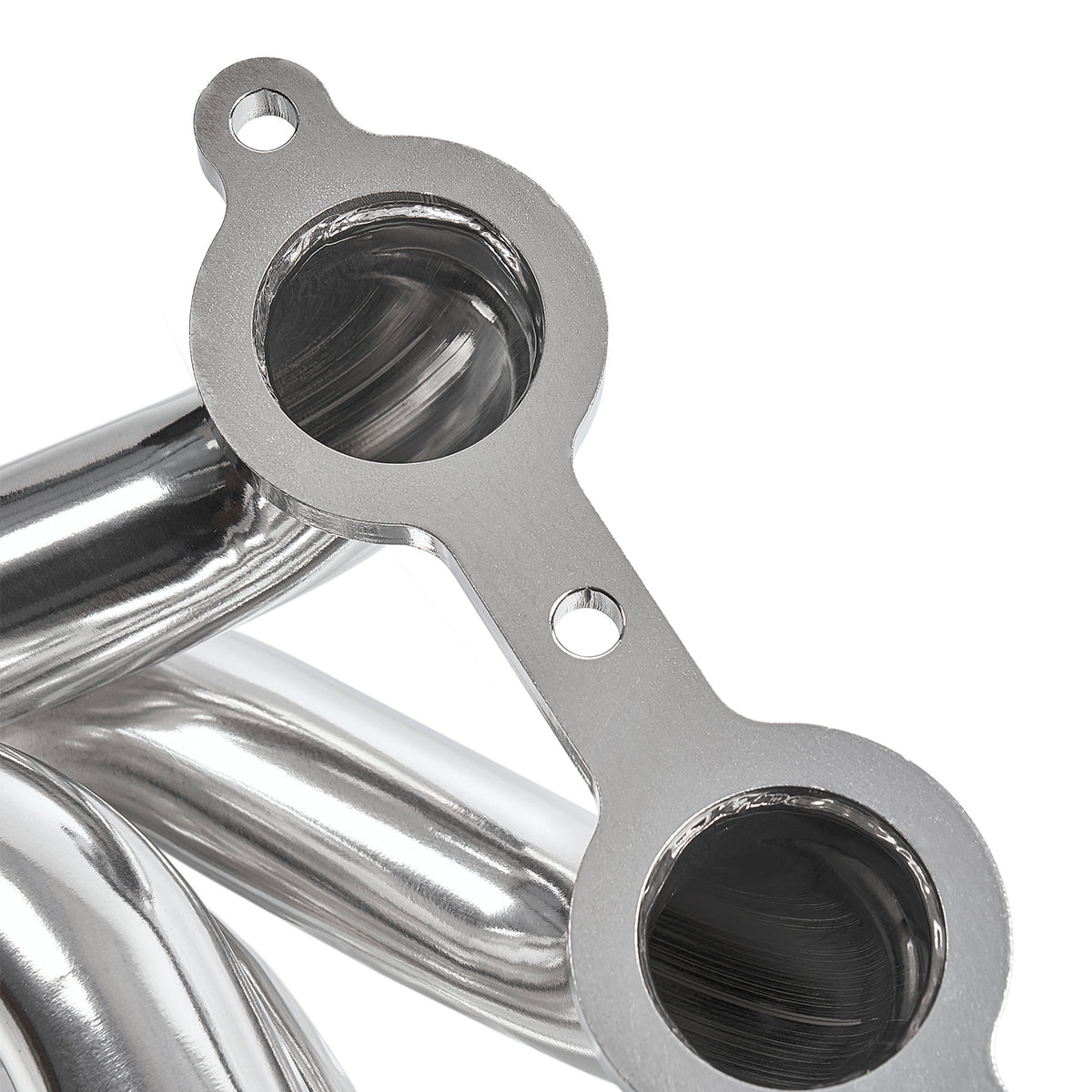1-5/8" Ceramic-Coated Cast Iron Shorty Exhaust Headers - Fits 2002–2013 Chevy GMC 4.8L 5.3L Trucks and SUVs