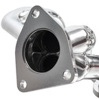 1-5/8" Ceramic-Coated Cast Iron Shorty Exhaust Headers - Fits 2002–2013 Chevy GMC 4.8L 5.3L Trucks and SUVs