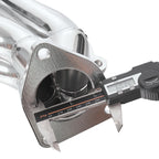 1-5/8" Ceramic-Coated Cast Iron Shorty Exhaust Headers - Fits 2002–2013 Chevy GMC 4.8L 5.3L Trucks and SUVs