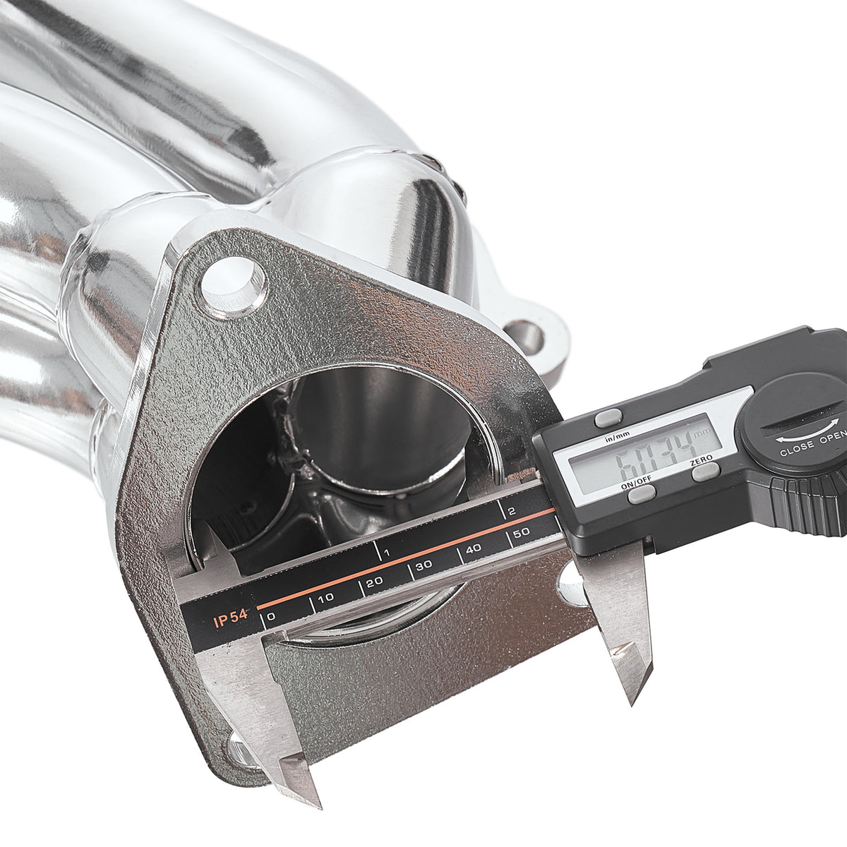 1-5/8" Ceramic-Coated Cast Iron Shorty Exhaust Headers - Fits 2002–2013 Chevy GMC 4.8L 5.3L Trucks and SUVs