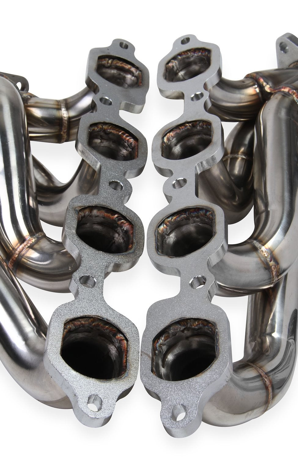1-5/8" Polished Stainless Steel Shorty Exhaust Headers - Fits 2014–2015 Chevy GMC 5.3L 6.2L V8 Trucks and SUVs