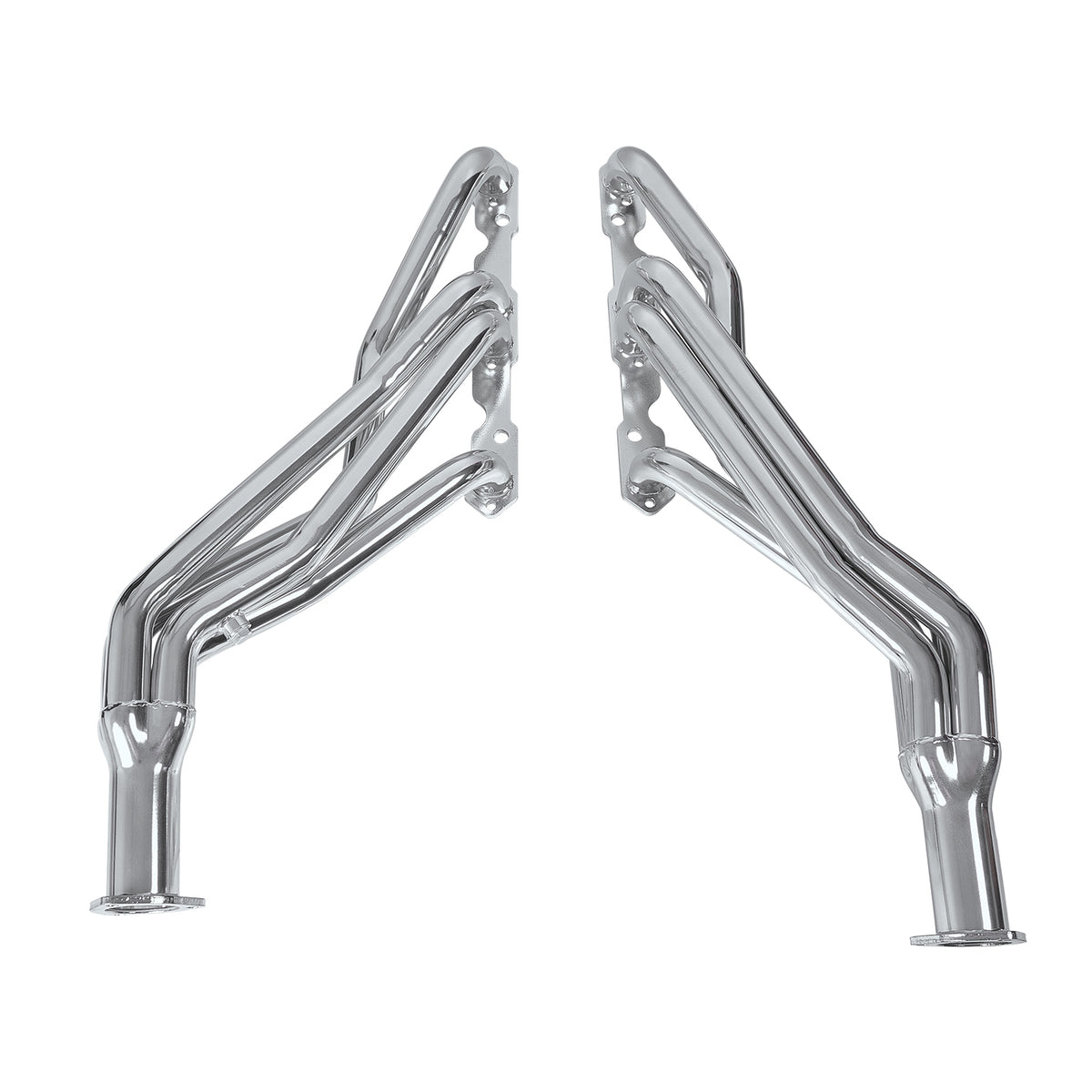 1-5/8" Ceramic Coated/Black Coated/Stainless Steel Cast Iron Long Tube Exhaust Headers - Fits 1988–1995 Chevy GMC C1500 C2500 K1500 K2500 5.0L 5.7L V8