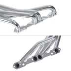 1-5/8" Ceramic Coated/Black Coated/Stainless Steel Cast Iron Long Tube Exhaust Headers - Fits 1988–1995 Chevy GMC C1500 C2500 K1500 K2500 5.0L 5.7L V8