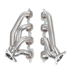 1-5/8" Polished Stainless Steel Shorty Exhaust Headers - Fits 2014–2015 Chevy GMC 5.3L 6.2L V8 Trucks and SUVs