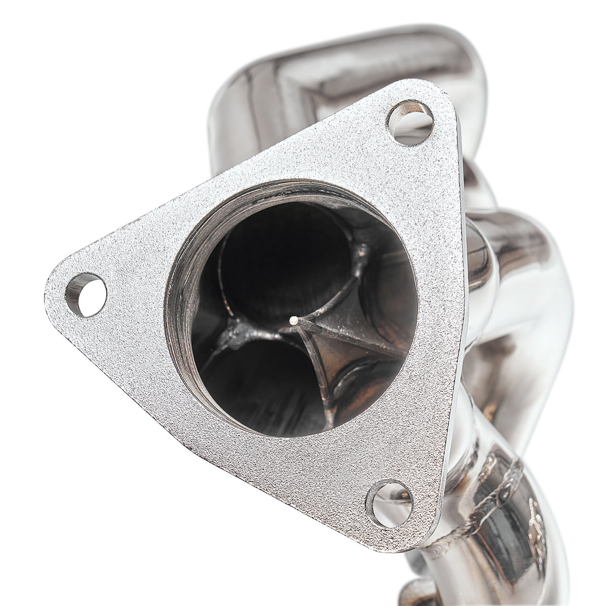 1-5/8" Polished Stainless Steel Shorty Exhaust Headers - Fits 2014–2015 Chevy GMC 5.3L 6.2L V8 Trucks and SUVs