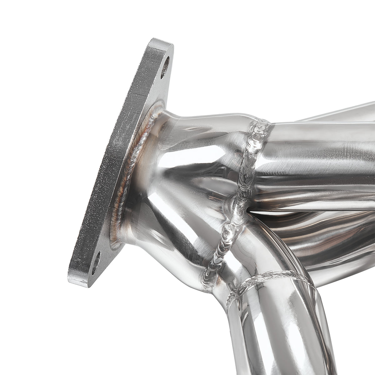 1-5/8" Polished Stainless Steel Shorty Exhaust Headers - Fits 2014–2015 Chevy GMC 5.3L 6.2L V8 Trucks and SUVs