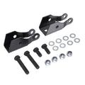 Black Powder-Coated Steel Bolt-On Rear Shock Extenders - Fits 1973–1987 Chevy GMC C10 C15 2WD Trucks