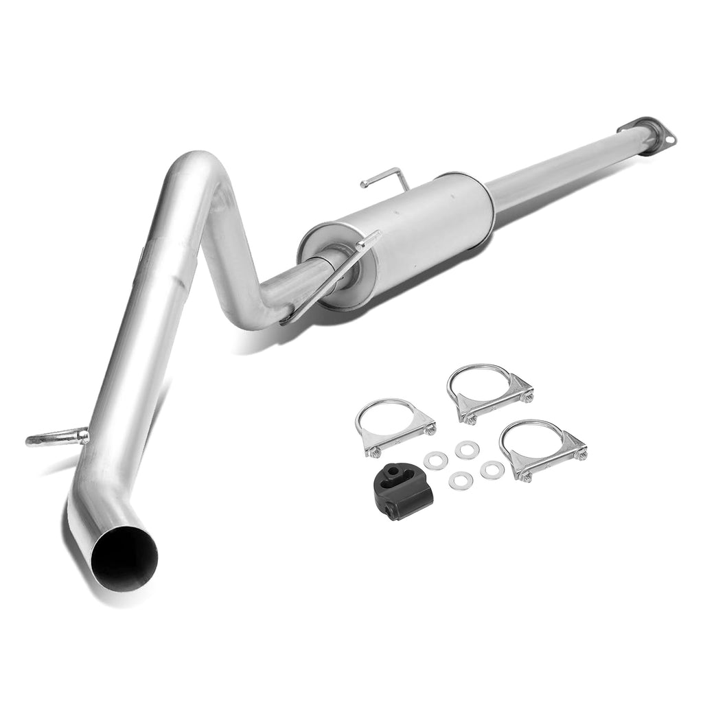 Stainless Steel Cat-Back Exhaust System with 4.5" Polished Tip - Fits 2005–2015 Toyota Tacoma 4.0L V6 Pickup Truck