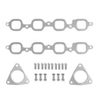 1-5/8" Polished Stainless Steel Shorty Exhaust Headers - Fits 2014–2015 Chevy GMC 5.3L 6.2L V8 Trucks and SUVs